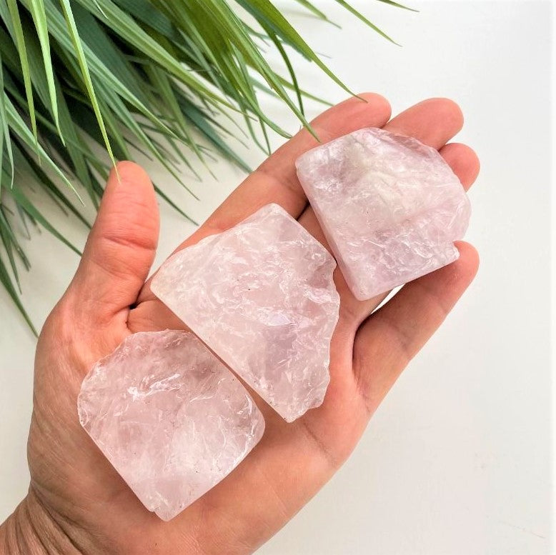 Polished Slabs - Rose Quartz - 500g(12-20)pc Polished Slabs - Rose Quartz - 500g(12-20)pc